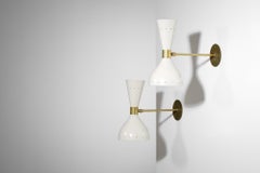 Modern Italian Sconce "Sablier" Green Vintage Design ML103