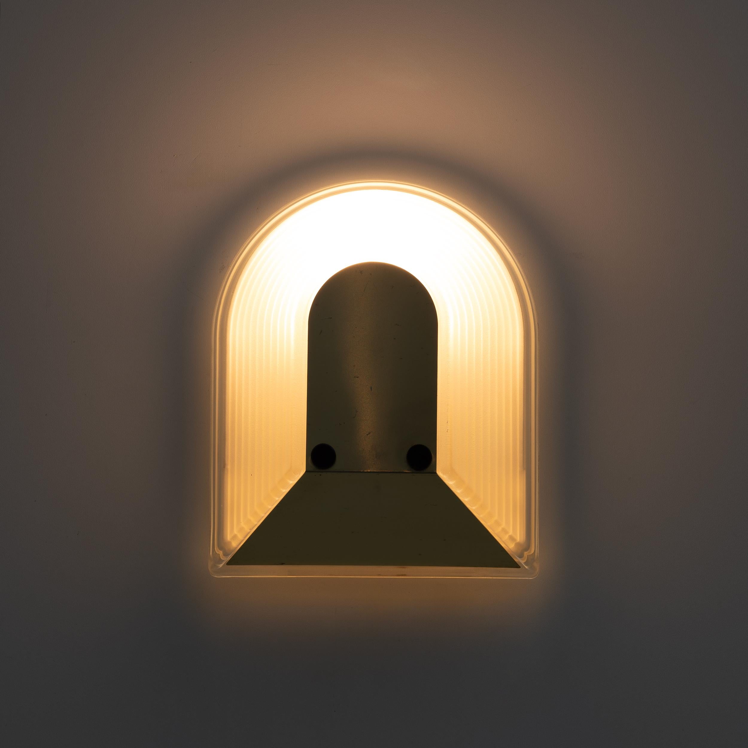 Brass Pair of Modern Italian Sconces 