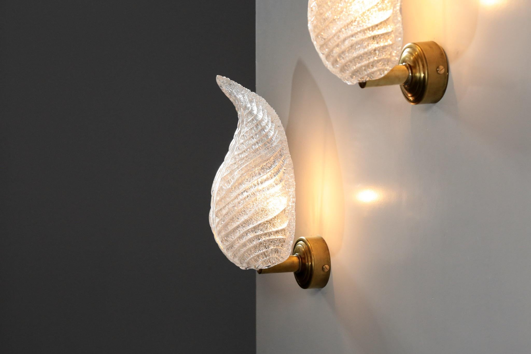 Modern Italian Wall Light, Murano Glass For Sale 6