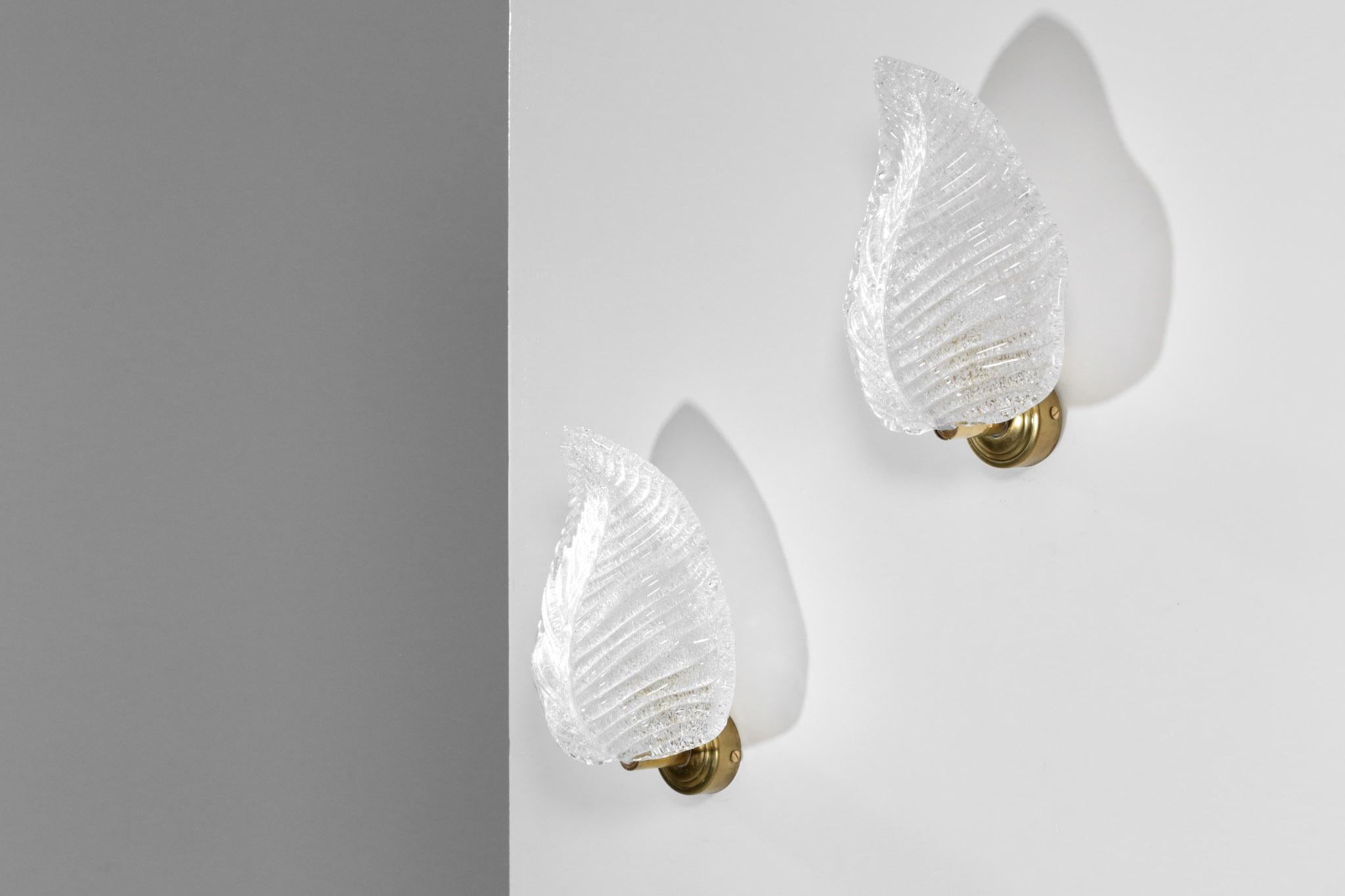 Mid-Century Modern Modern Italian Wall Light, Murano Glass For Sale