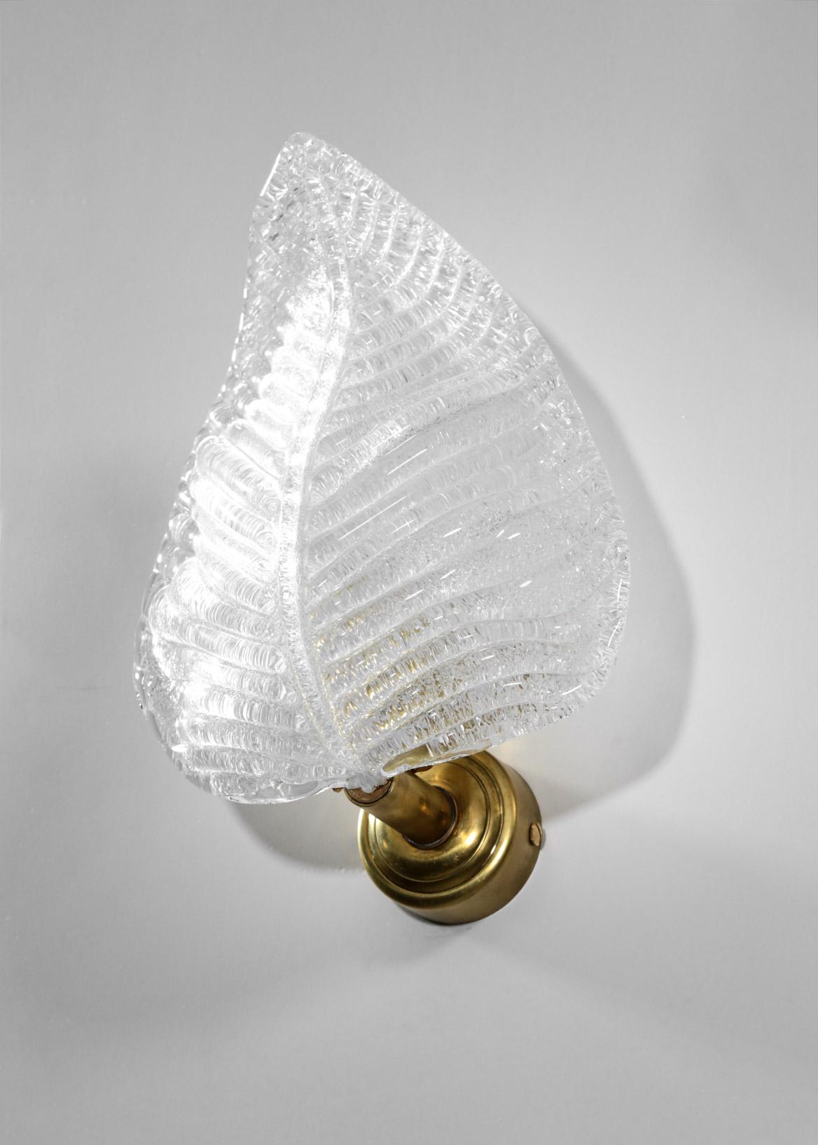 Modern Italian Wall Light, Murano Glass In New Condition For Sale In Lyon, FR