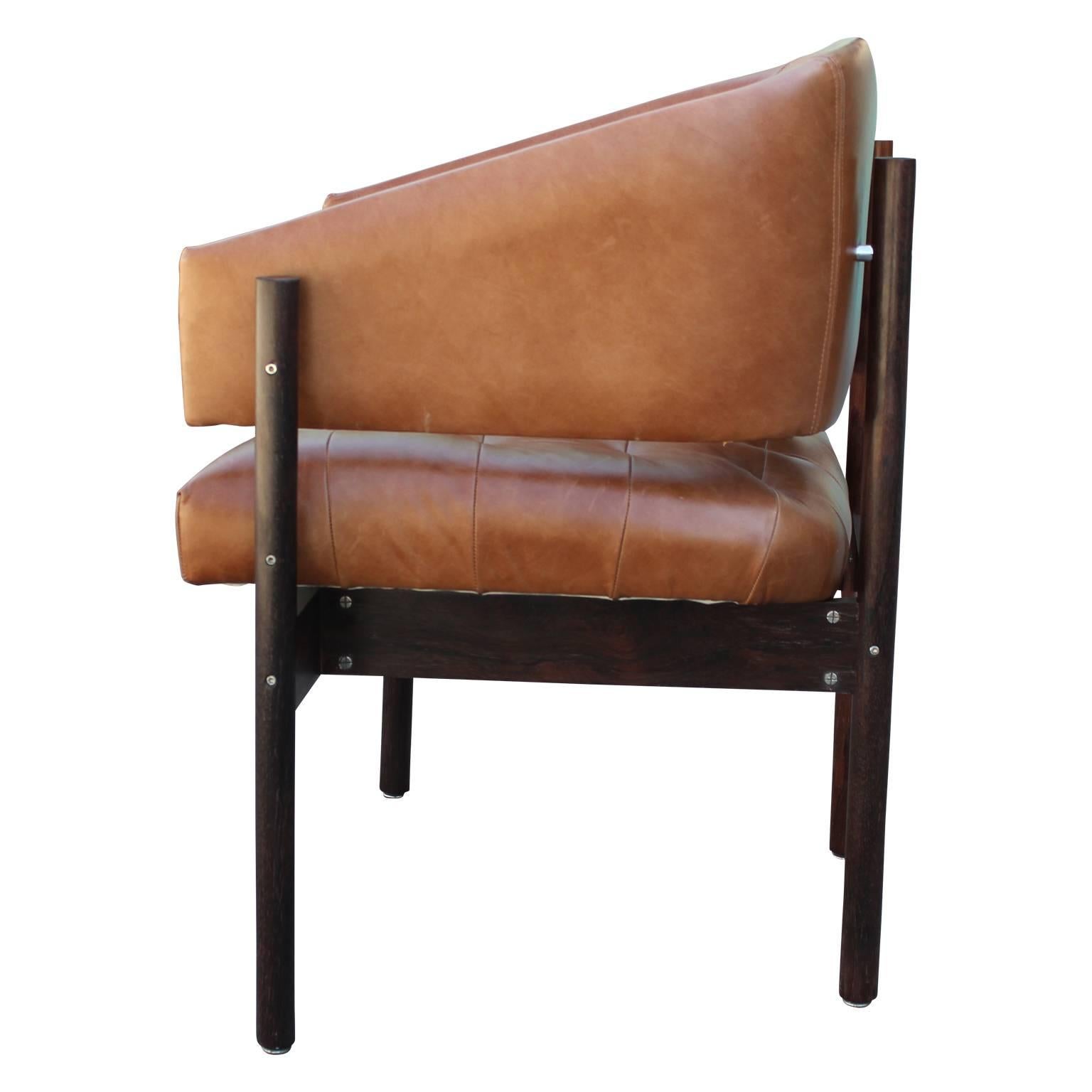 Brazilian Pair of Modern Jorge Zalszupin 'Senior' Rosewood Lounge Chairs for L'Atelier