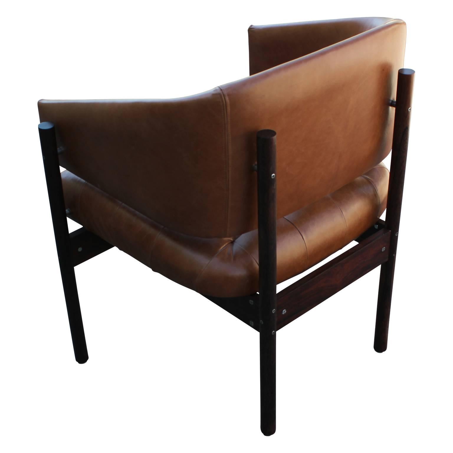 Mid-20th Century Pair of Modern Jorge Zalszupin 'Senior' Rosewood Lounge Chairs for L'Atelier