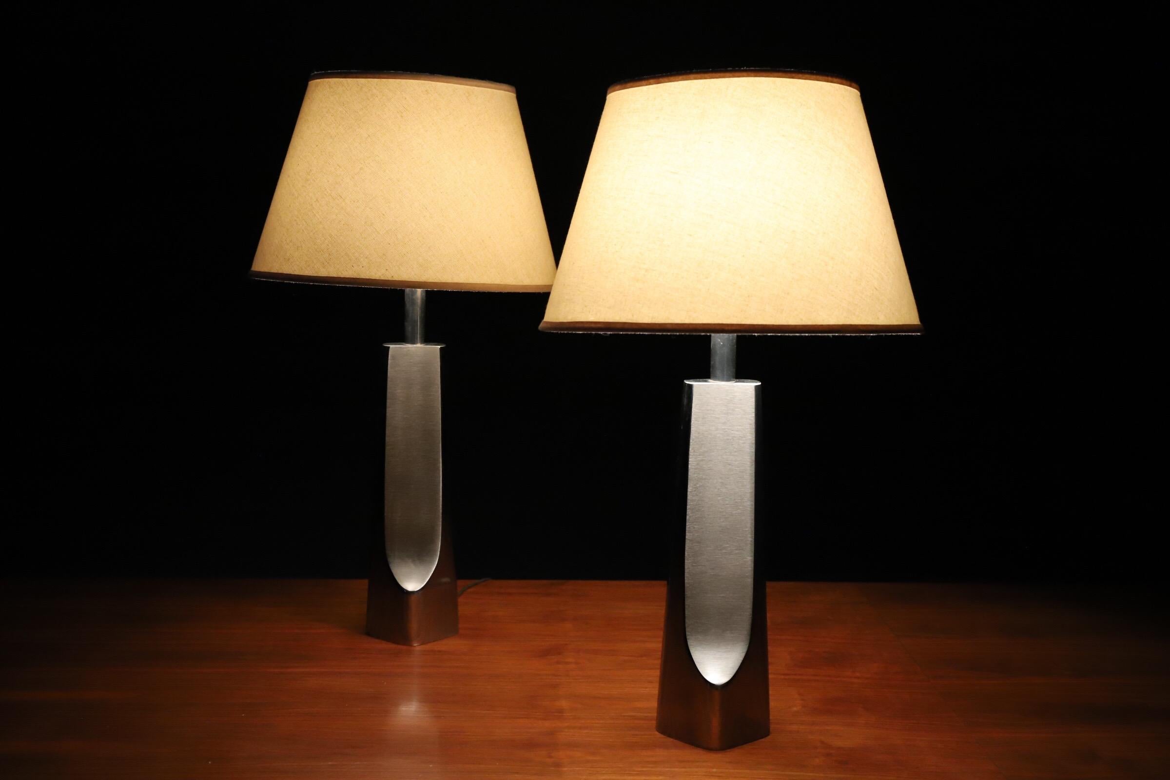 Pair of Modern Lamps by Laurel Lamp Co 4
