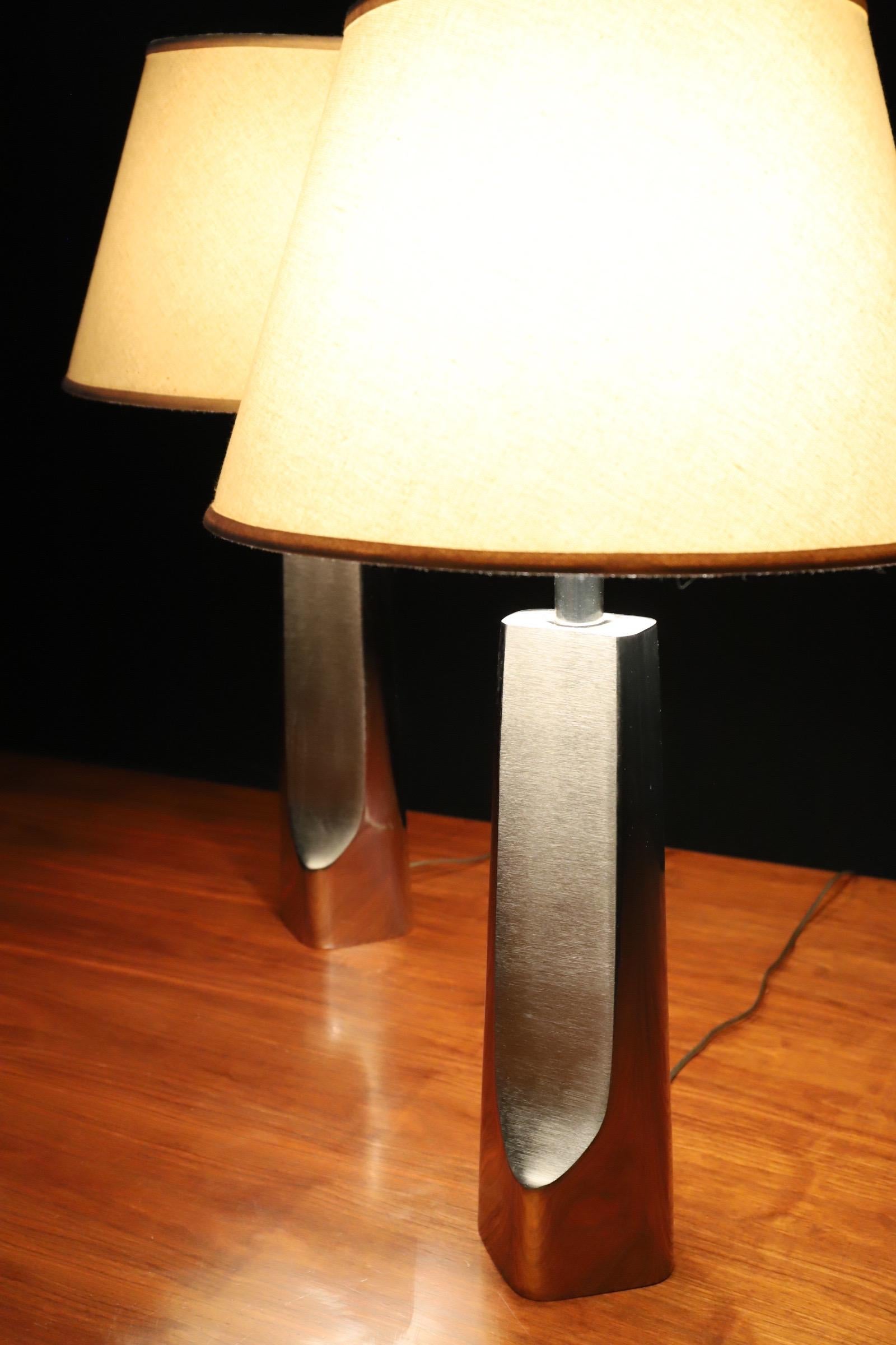 Pair of Modern Lamps by Laurel Lamp Co 1