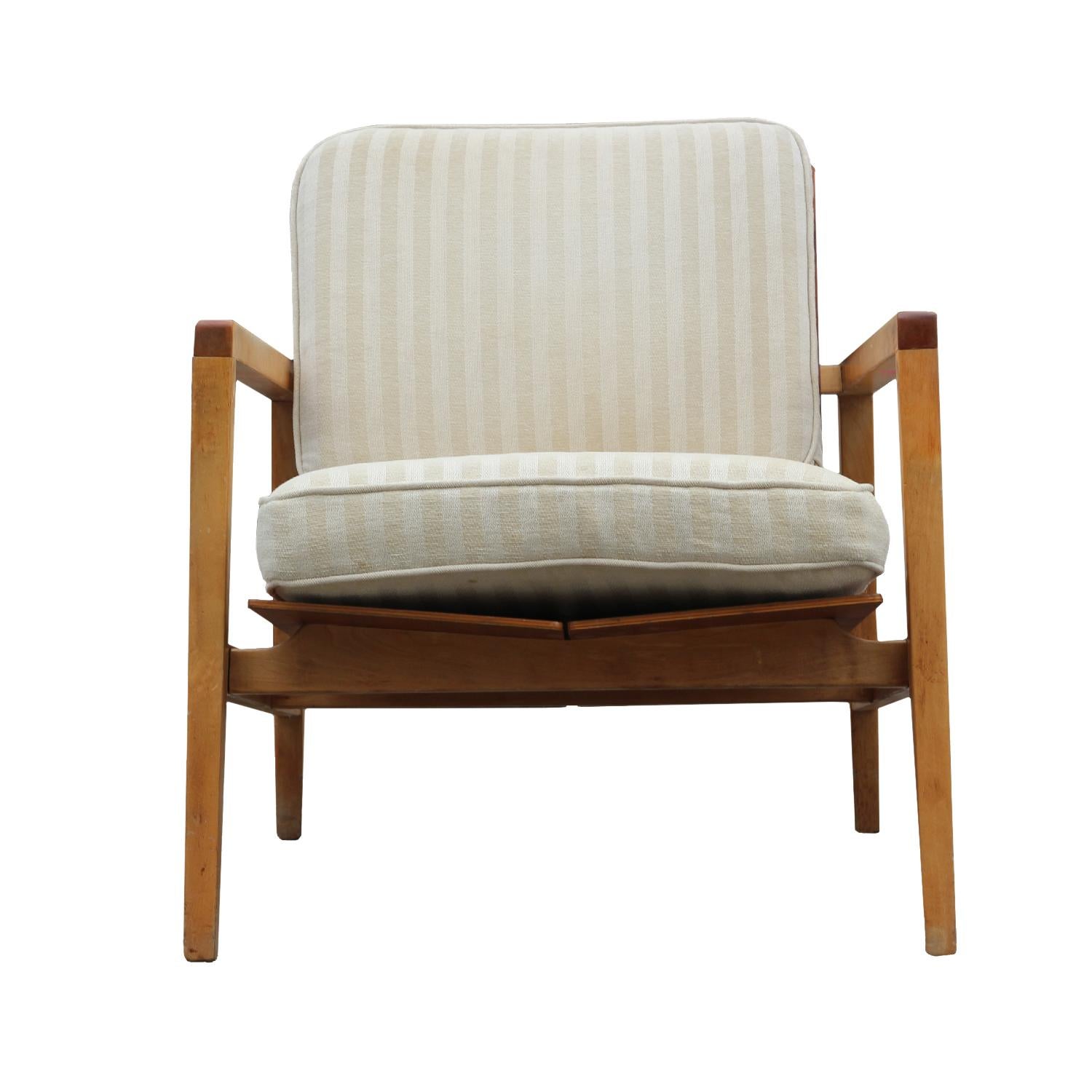 Mid-Century Modern Pair of Modern Lewis Butler for Knoll Lounge Chairs Model No. 655