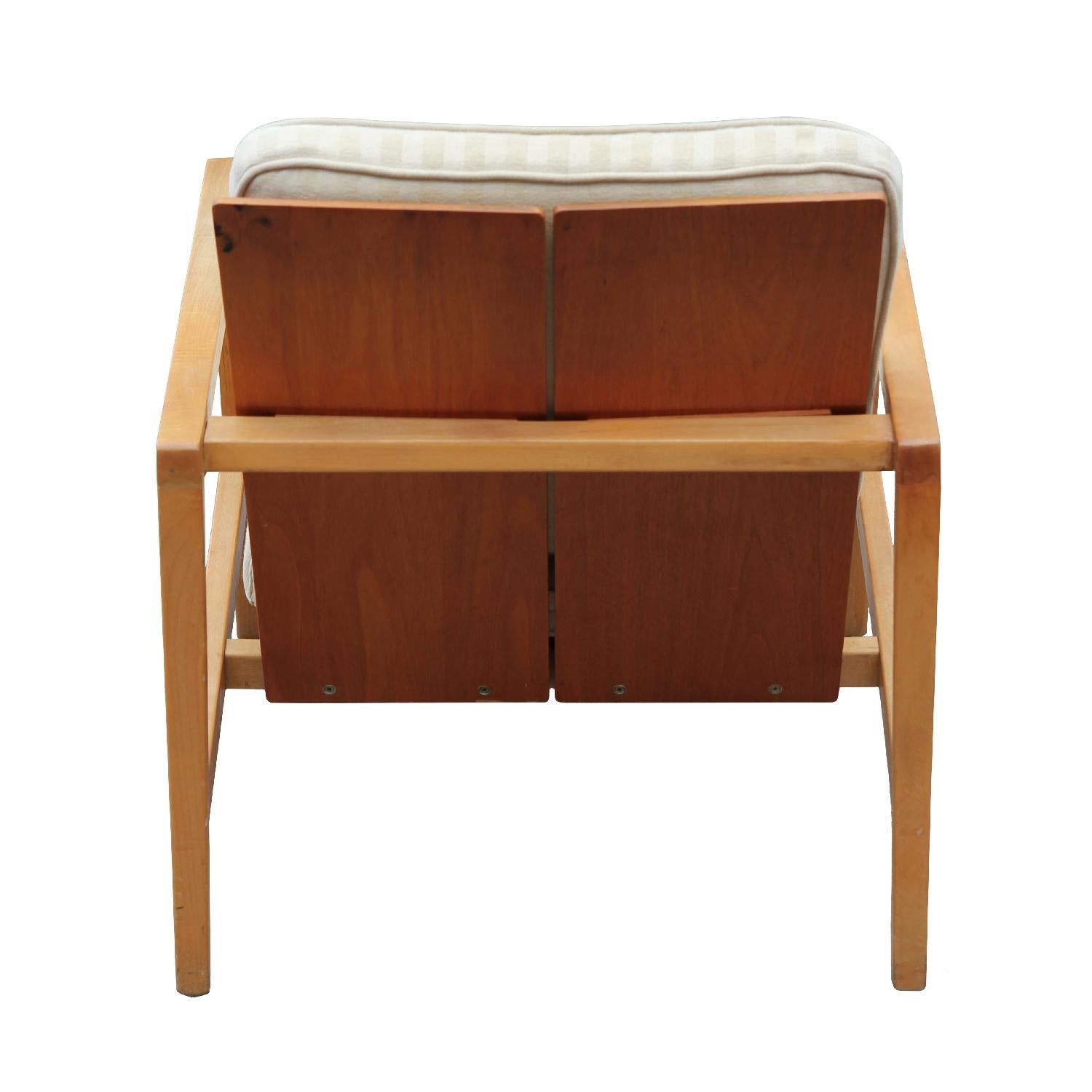 Maple Pair of Modern Lewis Butler for Knoll Lounge Chairs Model No. 655