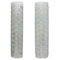 Pair of Modern Light Green Murano Glass Sconces