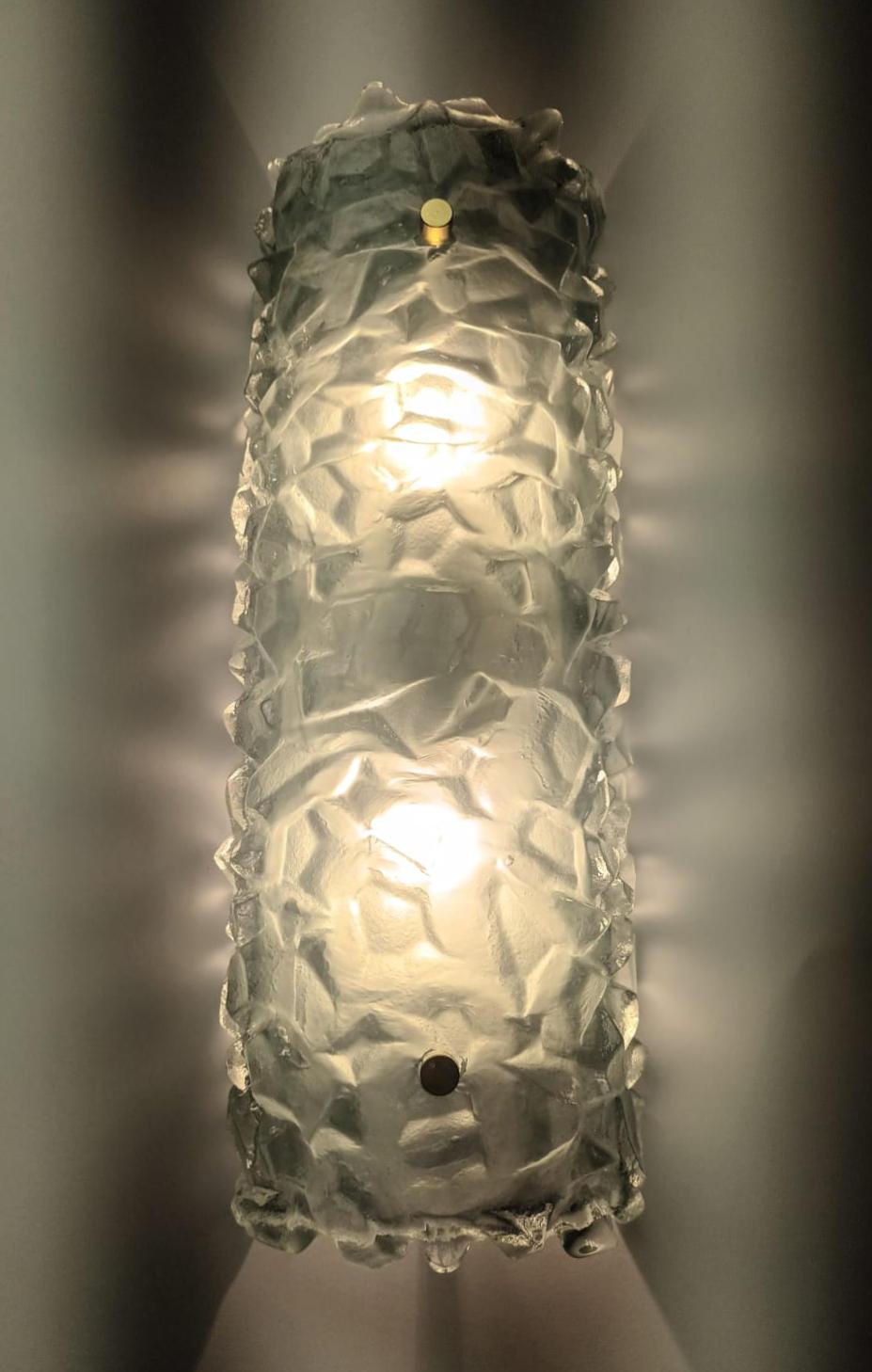 Pair of Modern Light Green Murano Sconces by Fabio Ltd - 3 Pairs Available 2