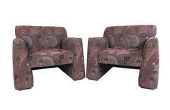 Pair of Modern Lounge Chairs by Haworth Wood Seating