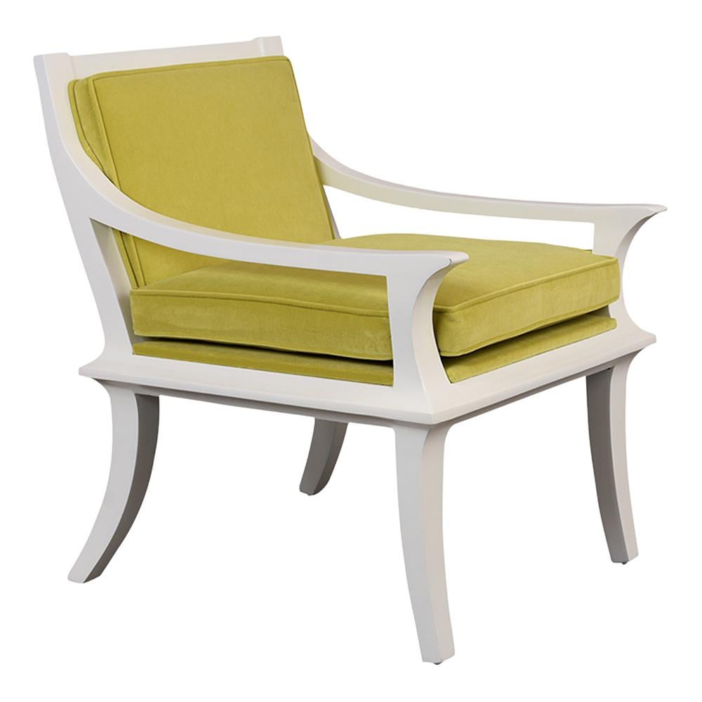 Mid-20th Century 1960's Pair of Modern Velvet Lounge Chairs