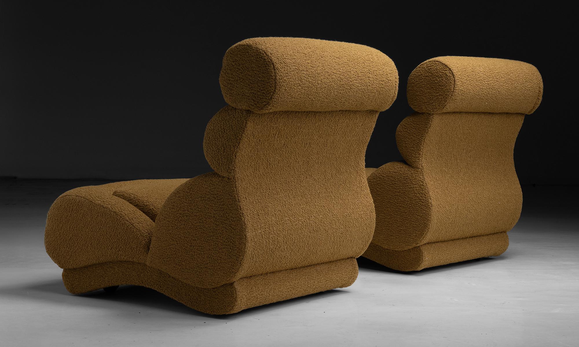 Paar moderne Loungesessel, Frankreich um 1960 im Zustand „Gut“ im Angebot in Culver City, CA