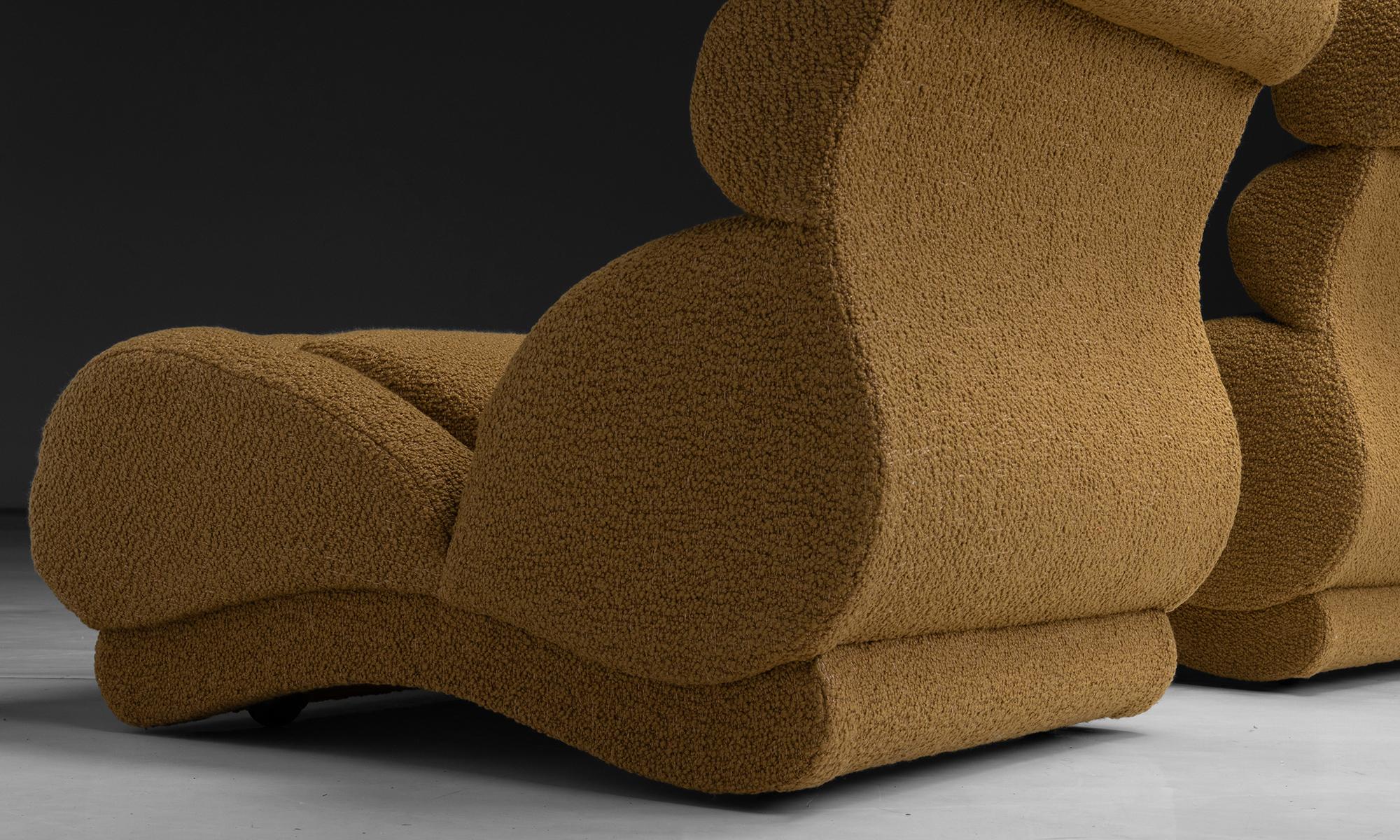 Paar moderne Loungesessel, Frankreich um 1960 (Mitte des 20. Jahrhunderts) im Angebot