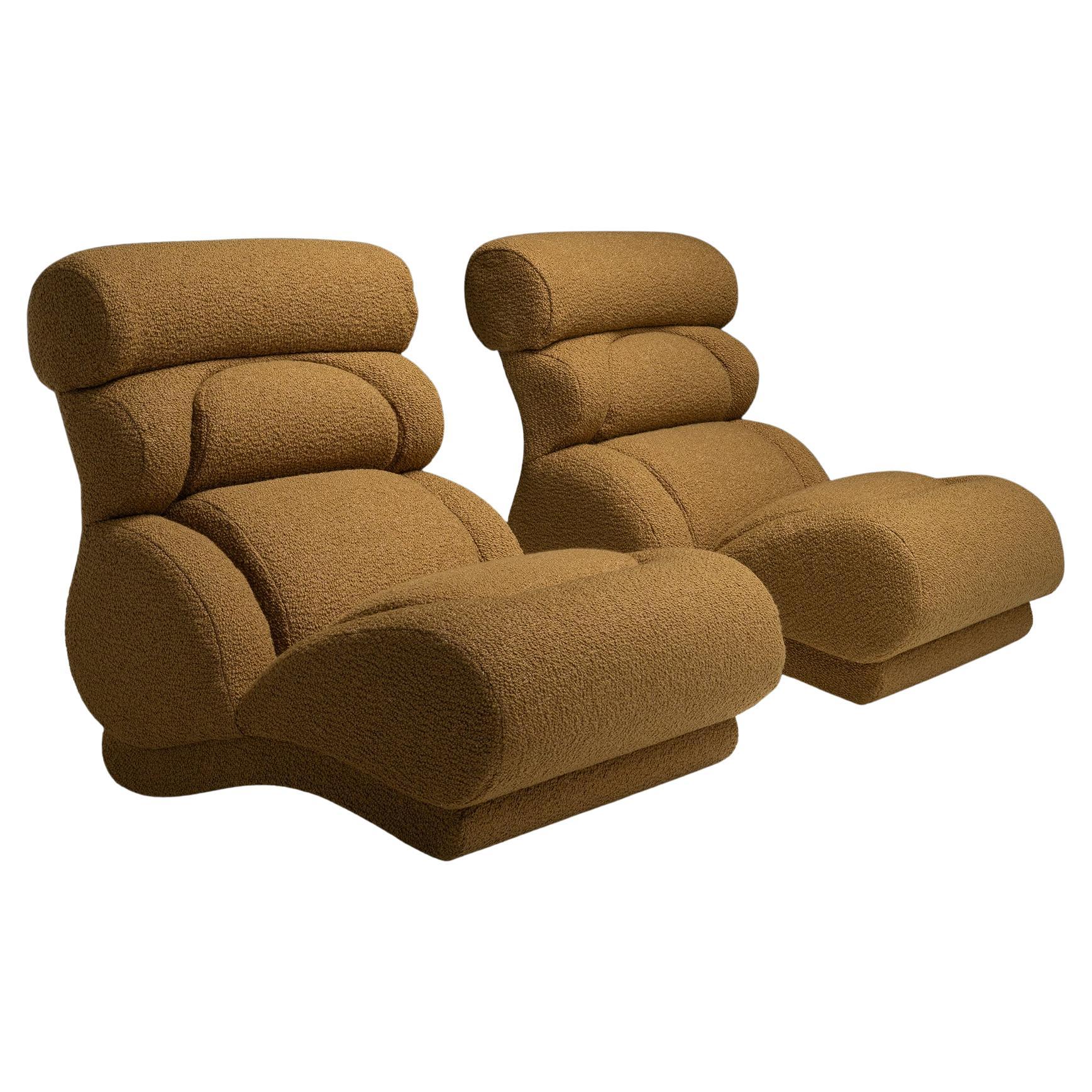 Pair of Modern Lounge Chairs, France circa 1960