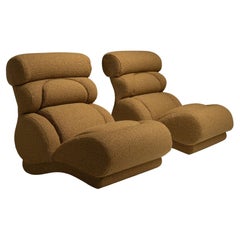 Pair of Modern Lounge Chairs, France circa 1960