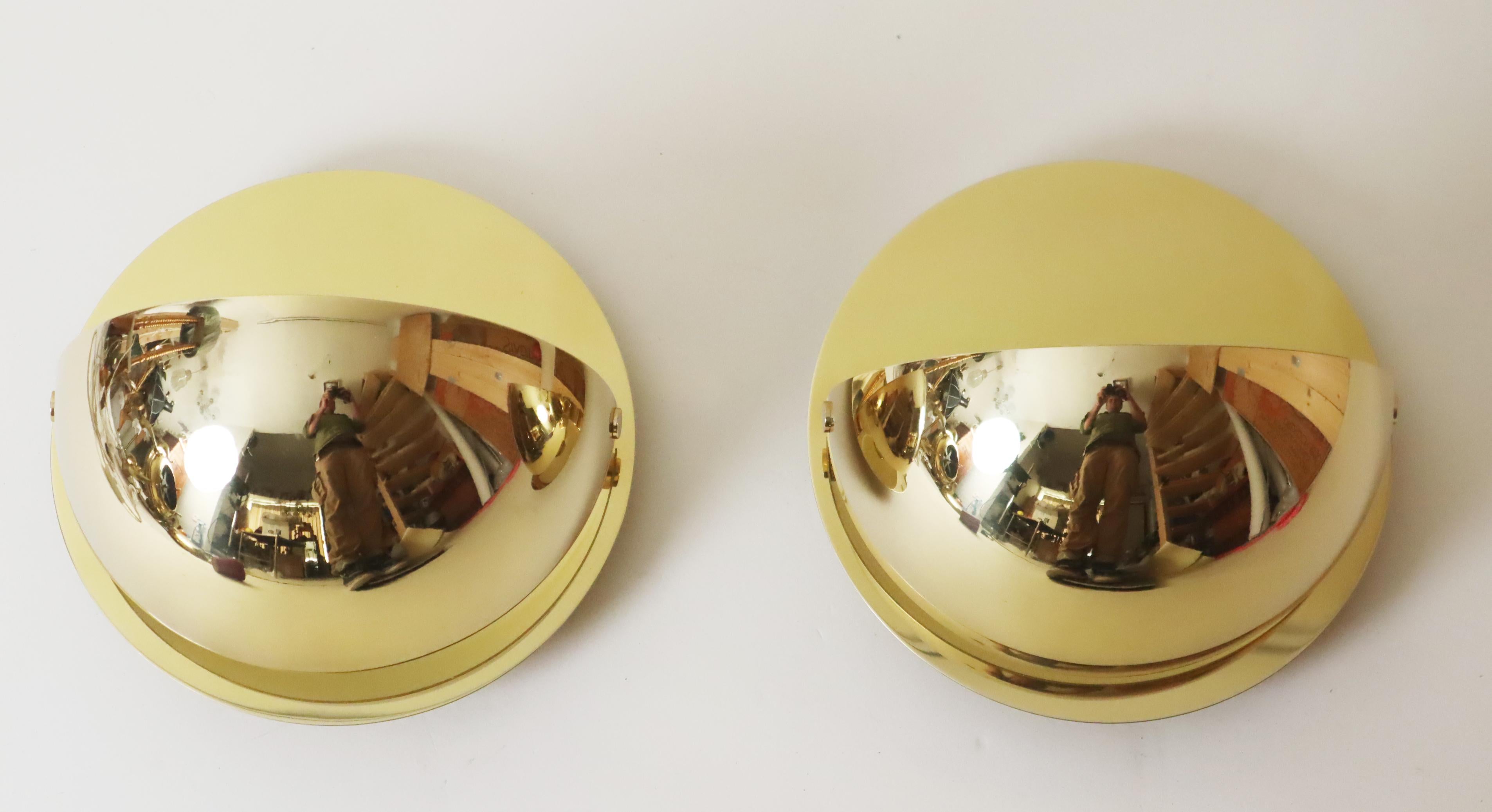 Pair of Modern Mid-Century Brass Wall Lights by Cosack In Excellent Condition For Sale In Hannover, DE