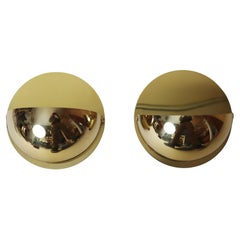 Pair of Modern Mid-Century Brass Wall Lights by Cosack