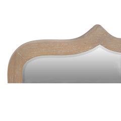 Pair of Modern Mirrors with Wooden Frame