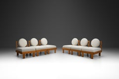 Pair of Modern Modular Sofas with Bouclé Upholstery, Europe Mid-20th Century