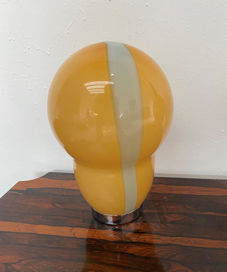 Two Modern Murano Table Lamps by Ettore Sottsass for Venini, Signed ca. 1994 For Sale 1