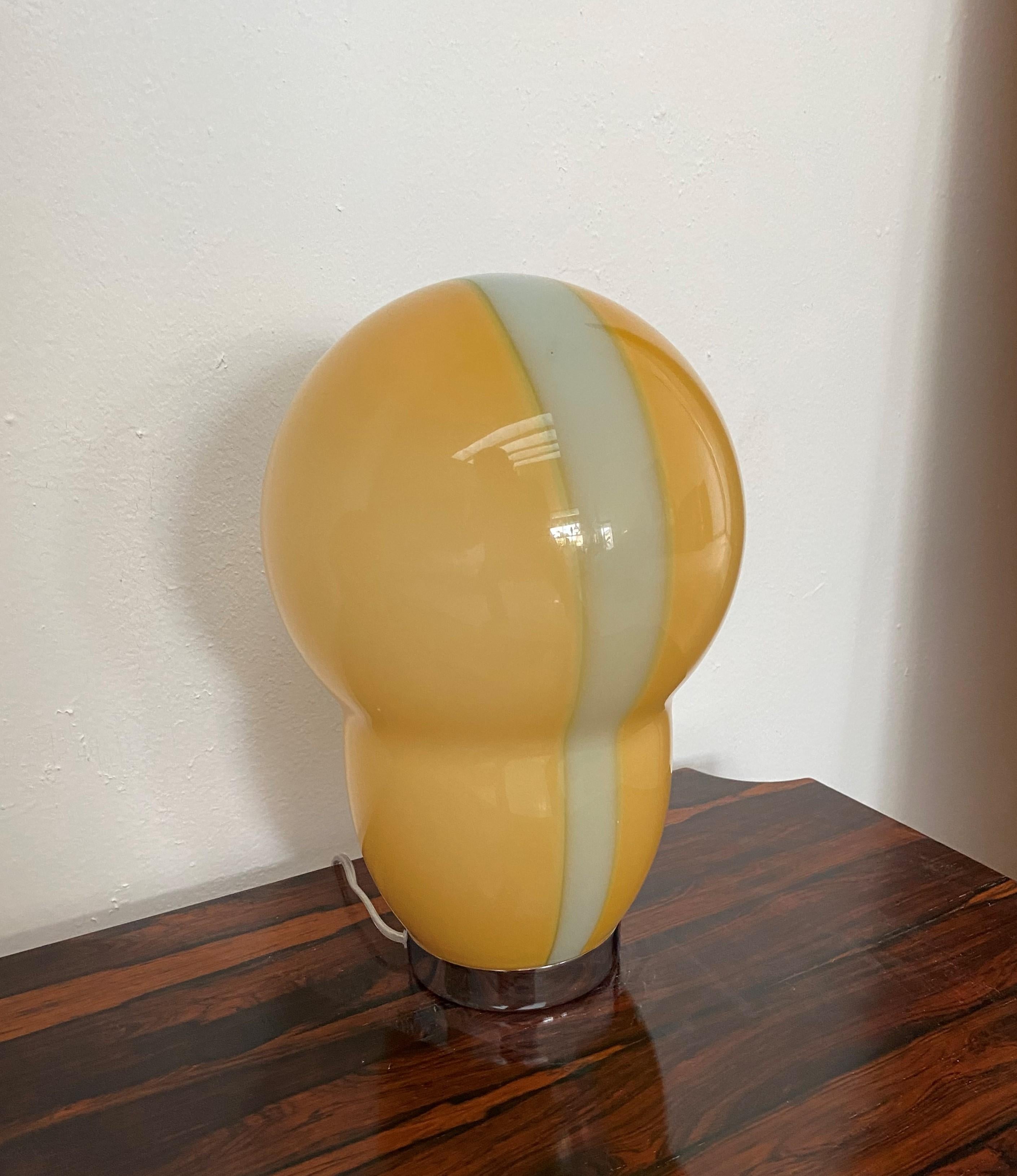 Two Modern Murano Table Lamps by Ettore Sottsass for Venini, Signed ca. 1994 For Sale 2