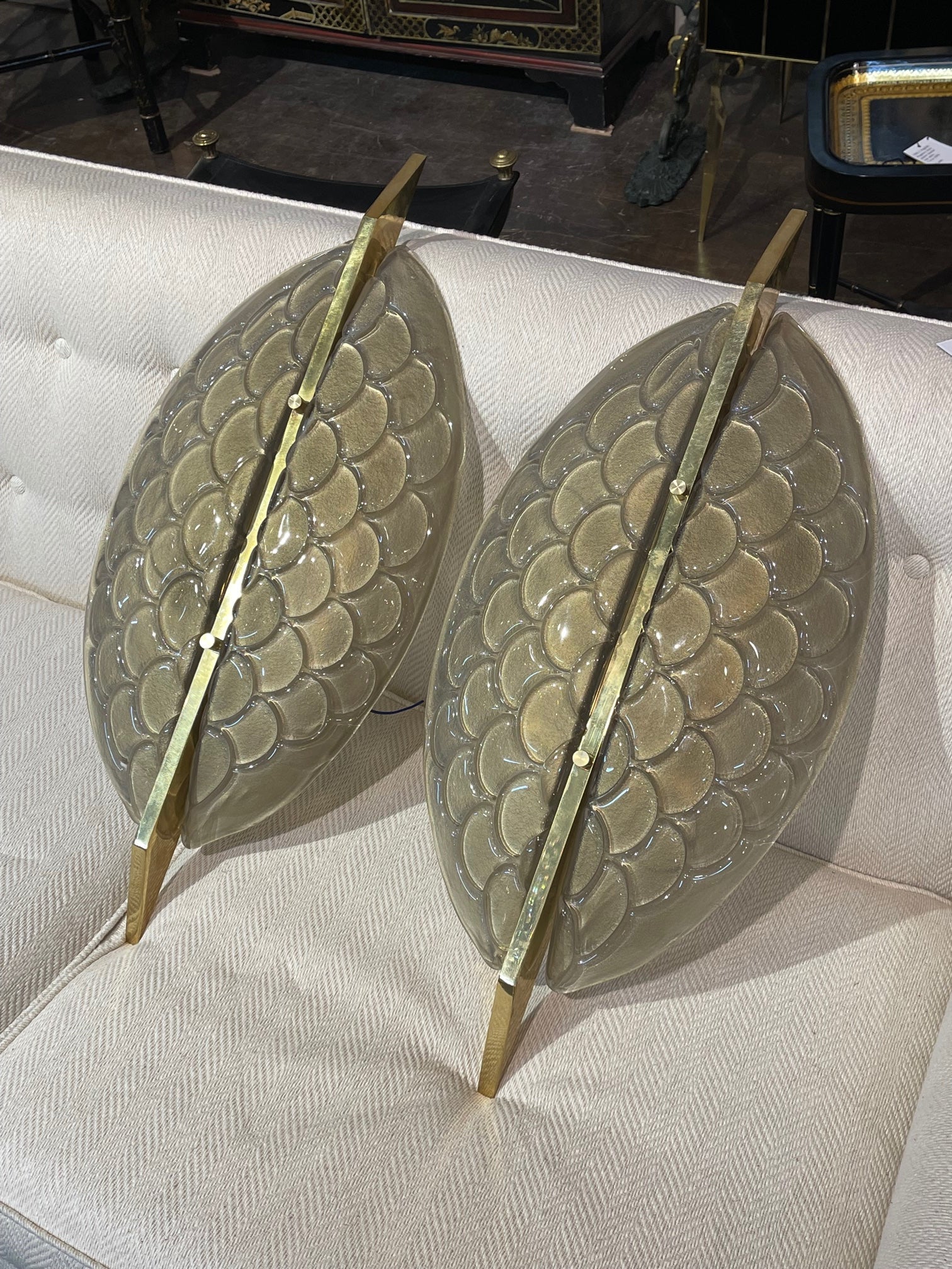 Pair of Modern Murano glass 