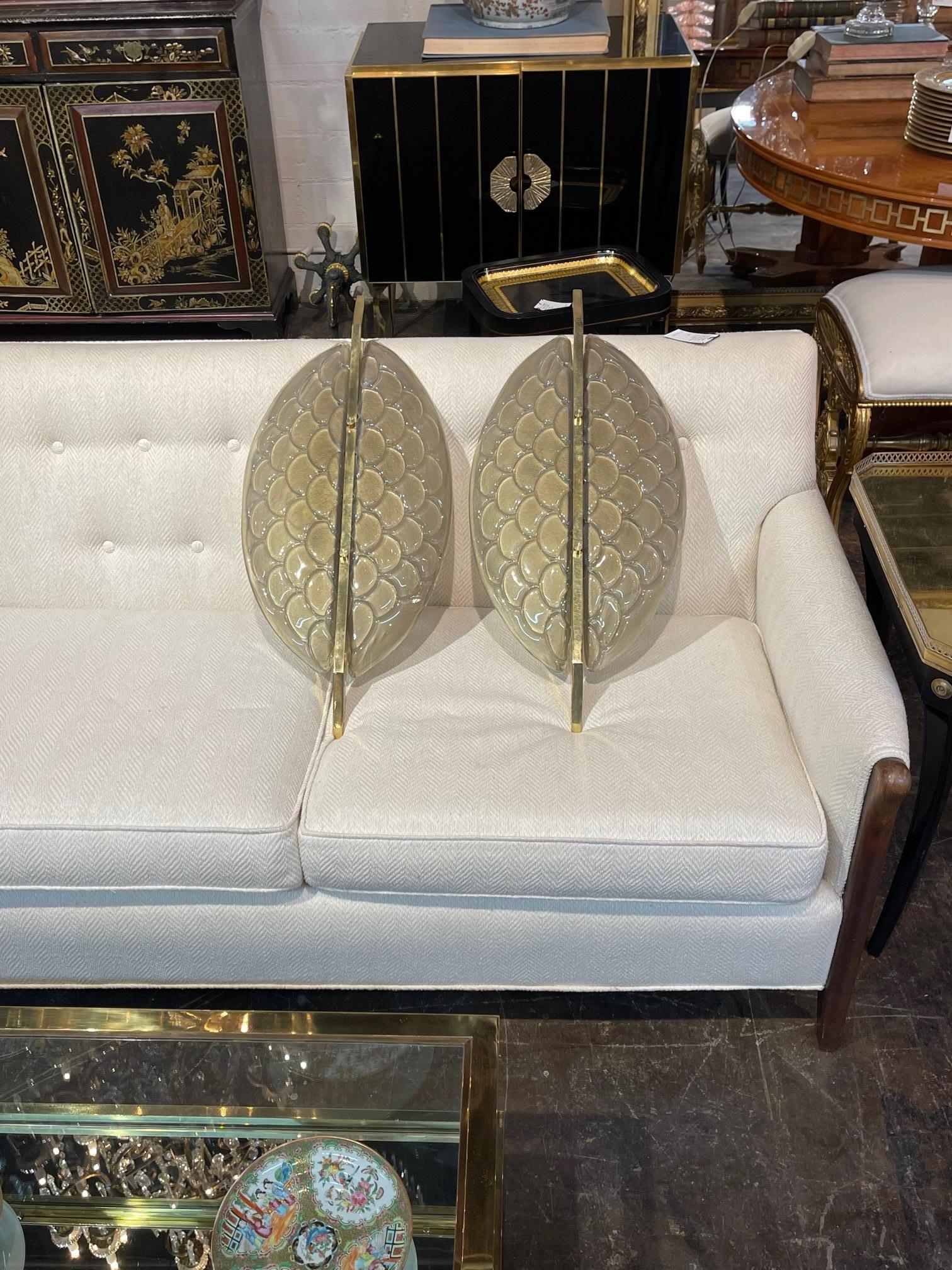 Pair of Modern Murano Sconces For Sale 3