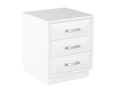 Pair of Modern Nightstands in White by Carrocel