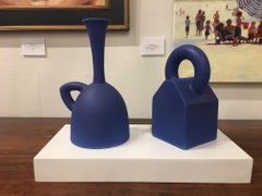 Pair of Modern Pantone Color Fine Ceramic Objects of Art by Yves Paquette