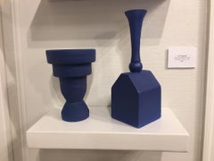 Pair of Modern Pantone Color Fine Ceramic Objects of Art by Yves Paquette