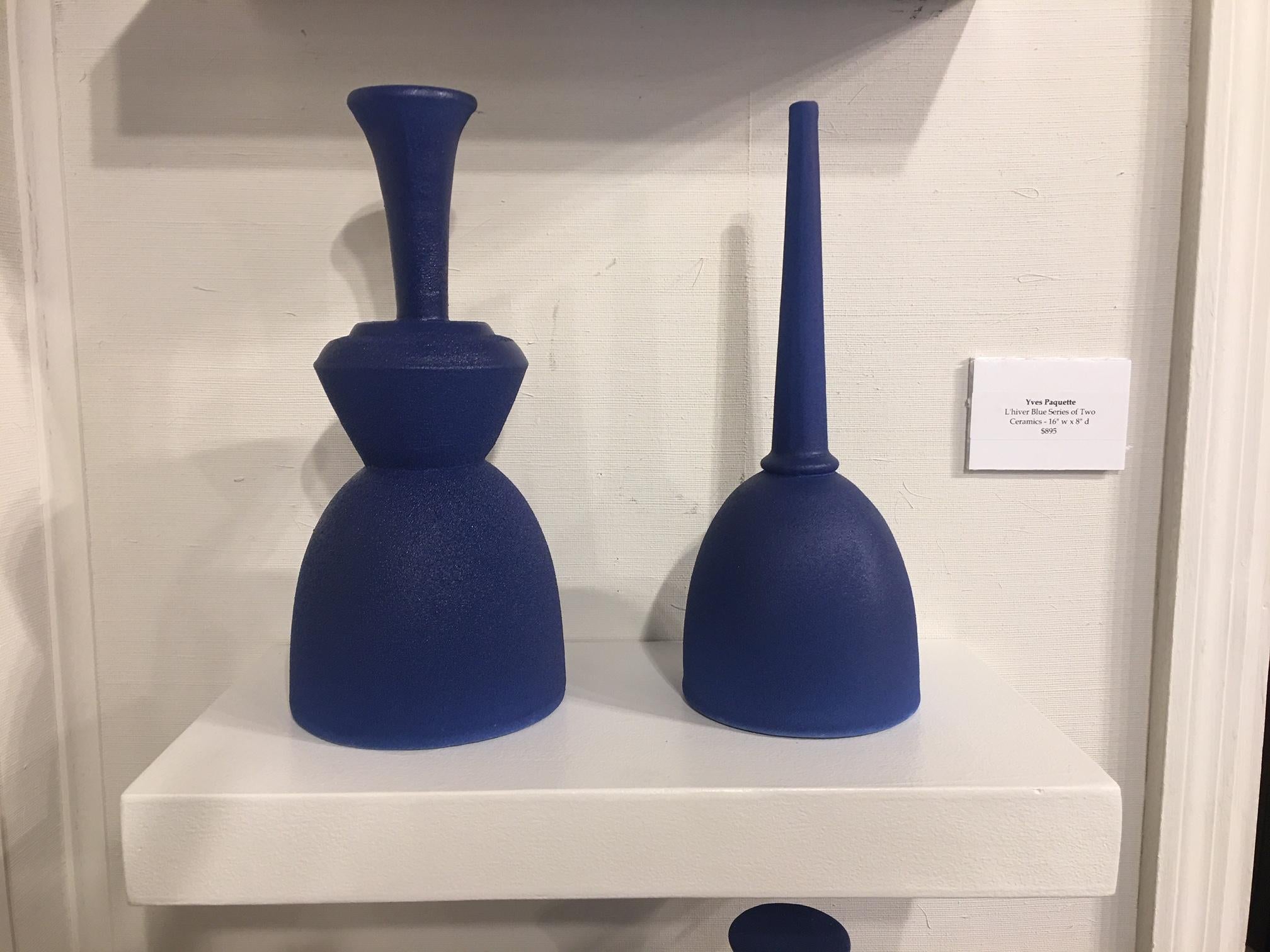 American Pair of Modern Pantone Color Fine Ceramic Objects of Art by Yves Paquette