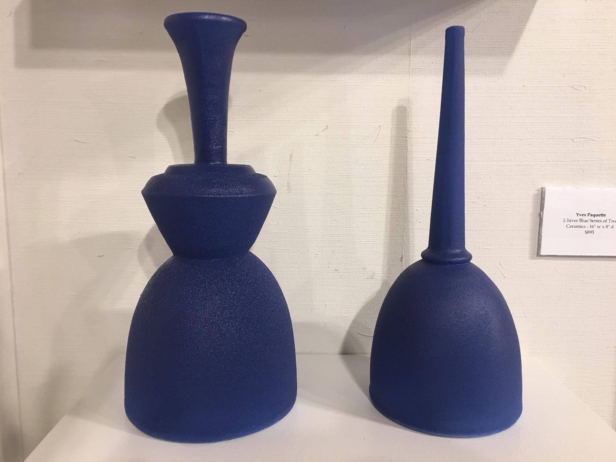 Pair of Modern Pantone Color Fine Ceramic Objects of Art by Yves Paquette In New Condition In Savannah, GA