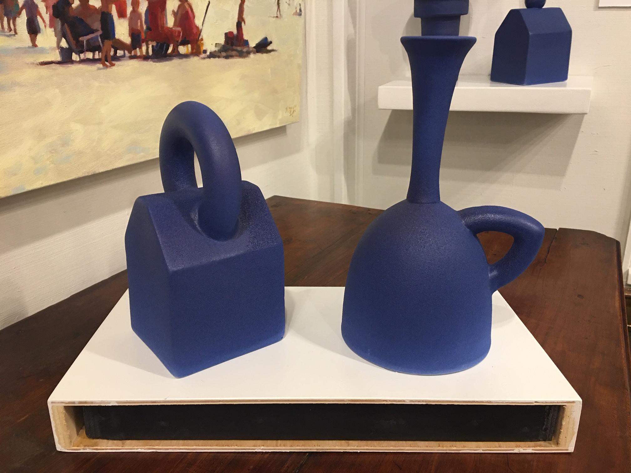 Contemporary Pair of Modern Pantone Color Fine Ceramic Objects of Art by Yves Paquette 