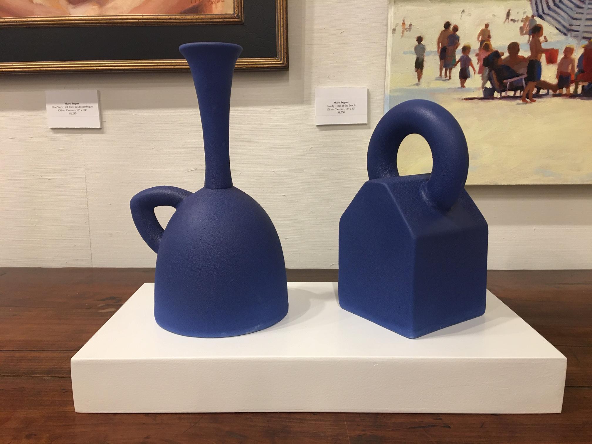 Pair of Modern Pantone Color Fine Ceramic Objects of Art by Yves Paquette 1