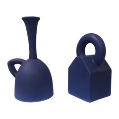 Pair of Modern Pantone Color Fine Ceramic Objects of Art by Yves Paquette