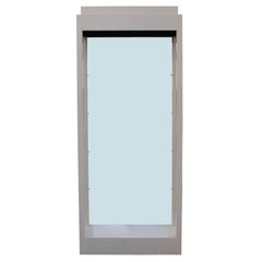 Pair of Modern Parson's Style Mirrored Display Cases or Étagères