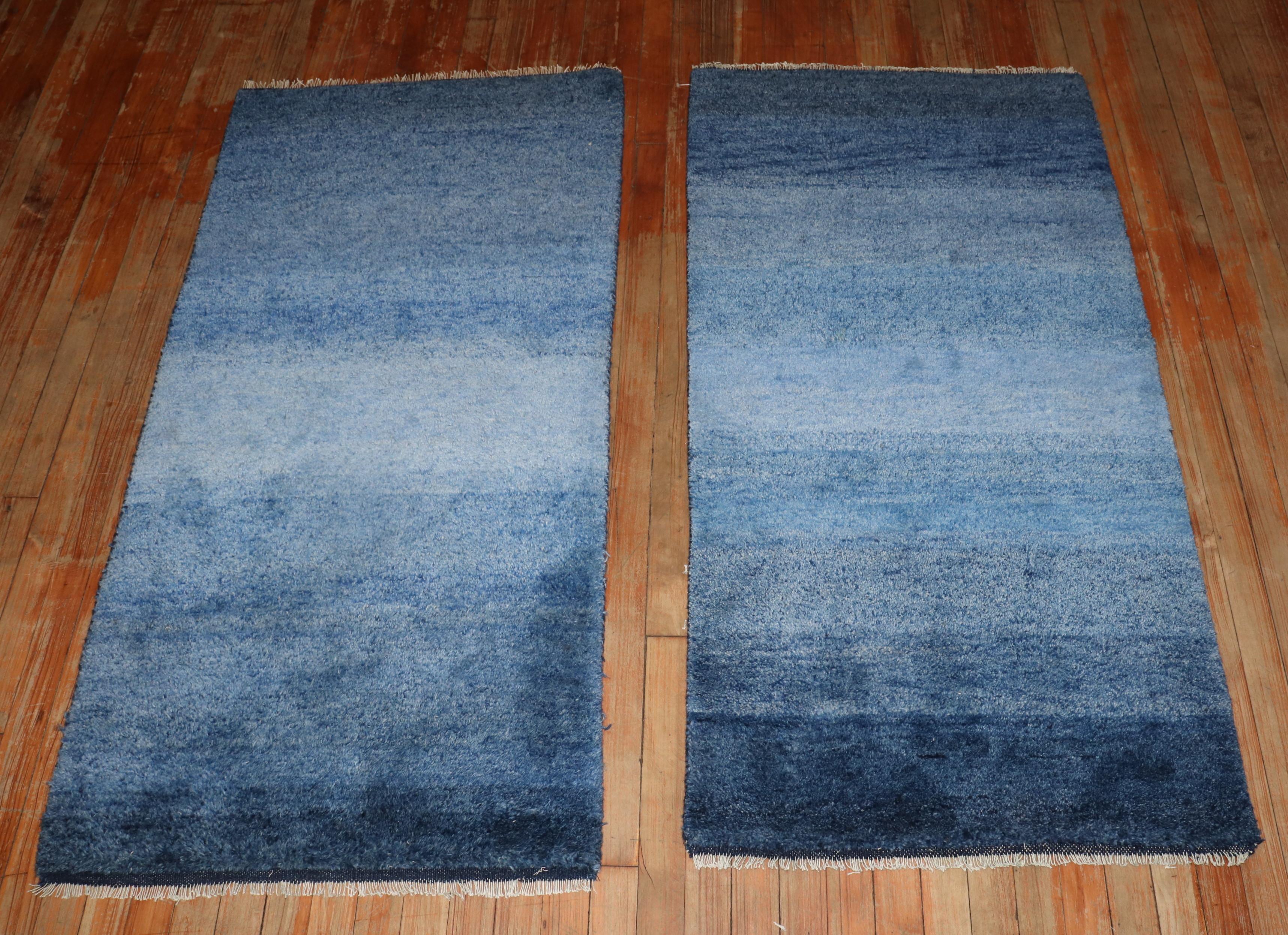 Pair of Modern Persian Gabbeh Rugs For Sale 3