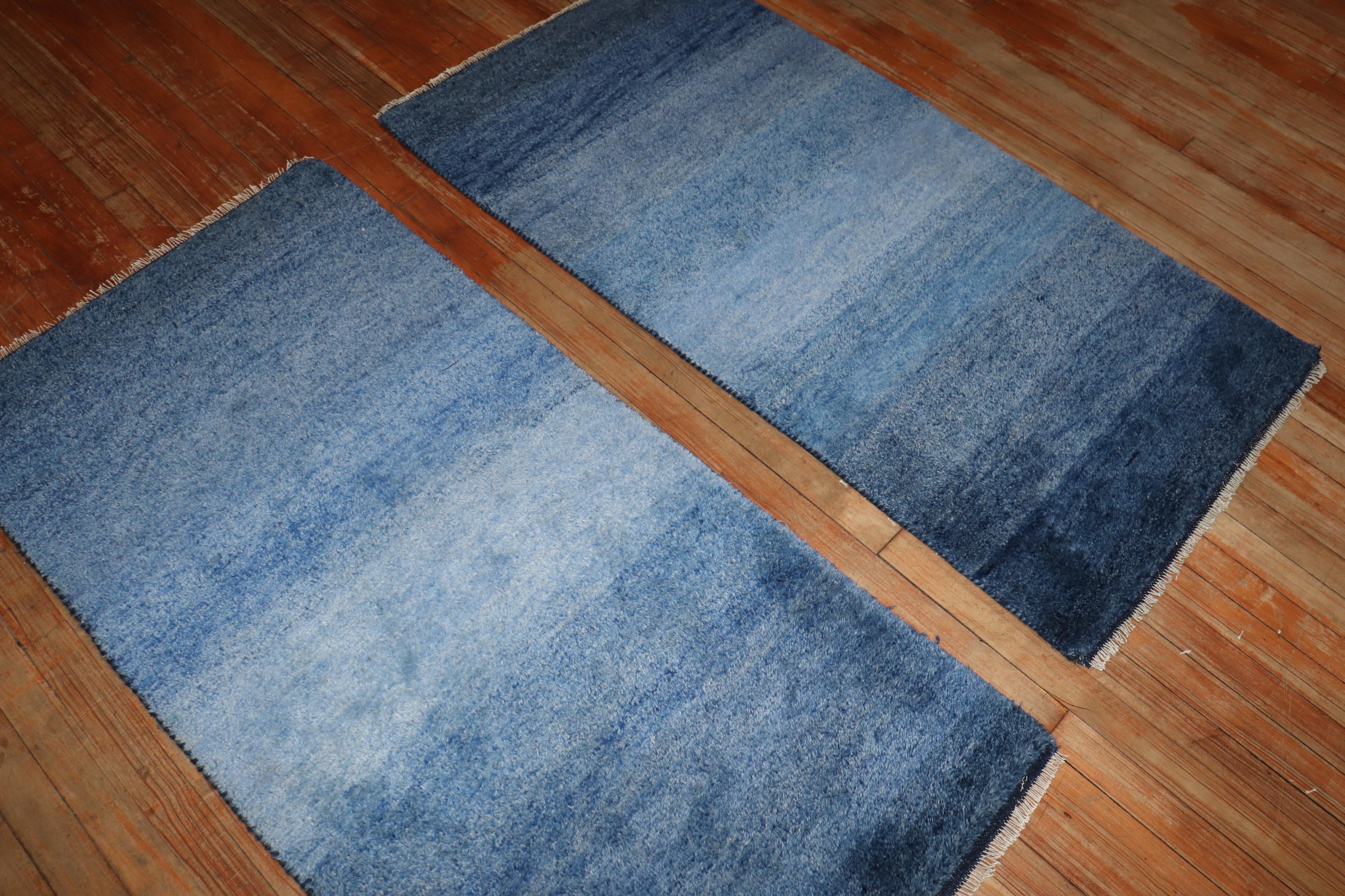 Pair of Modern Persian Gabbeh Rugs For Sale 6