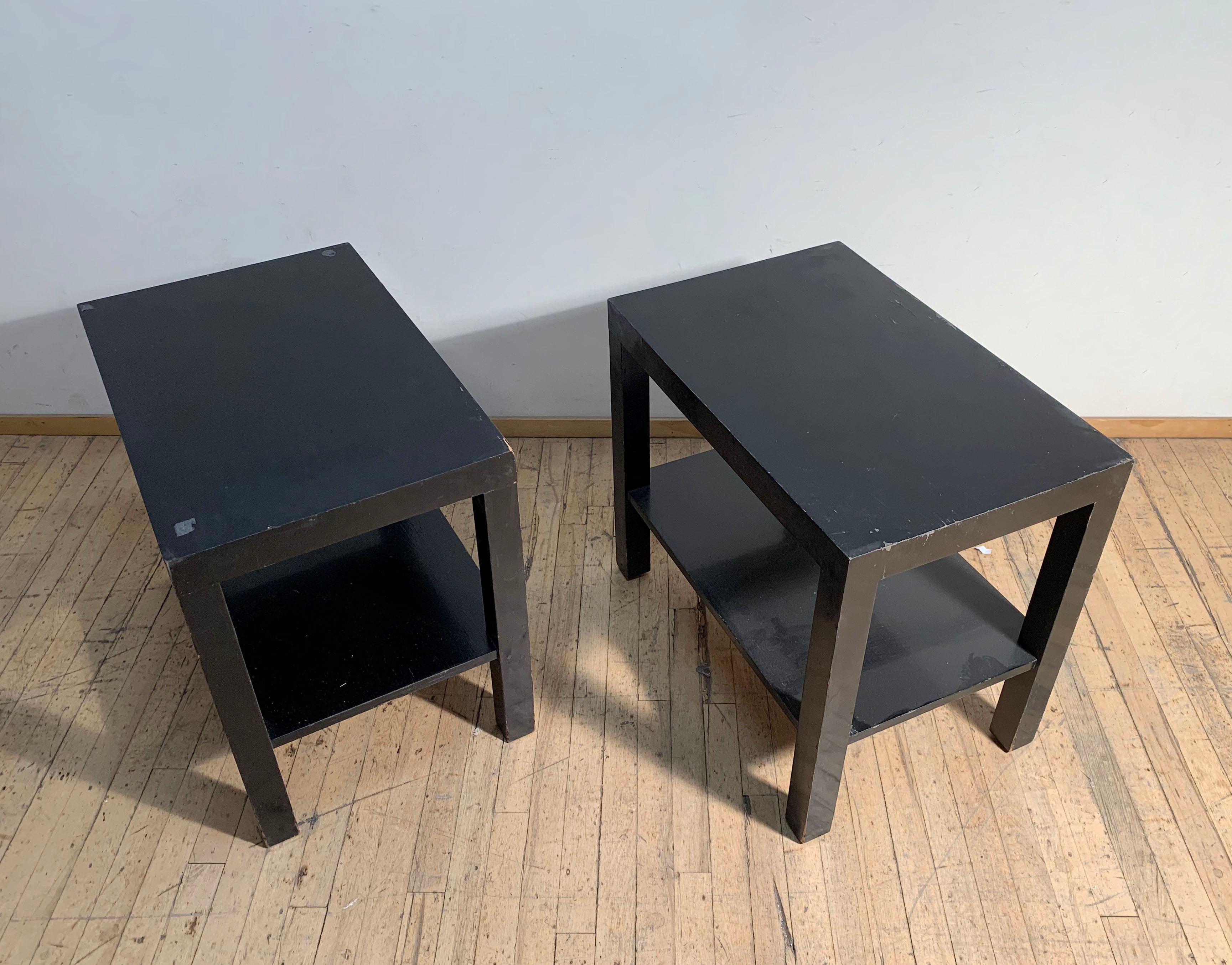 American Pair of Modern Parsons Endtables / Night stands attributed to Robsjohn Gibbings For Sale