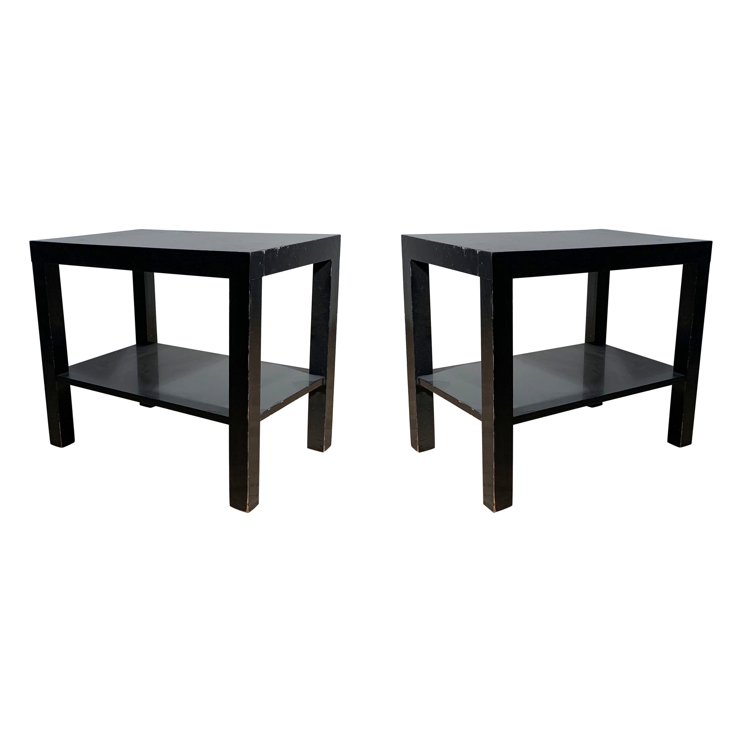Pair of Modern Parsons Endtables / Night stands attributed to Robsjohn Gibbings