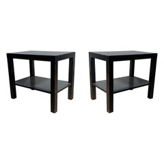 Vintage Pair of Modern Parsons Endtables / Night stands attributed to Robsjohn Gibbings