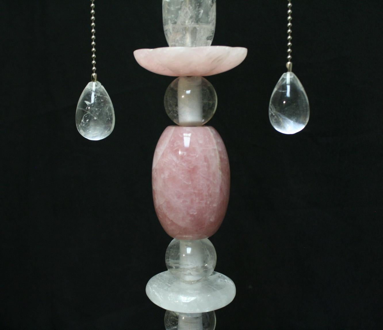 rock crystal quartz table lamp