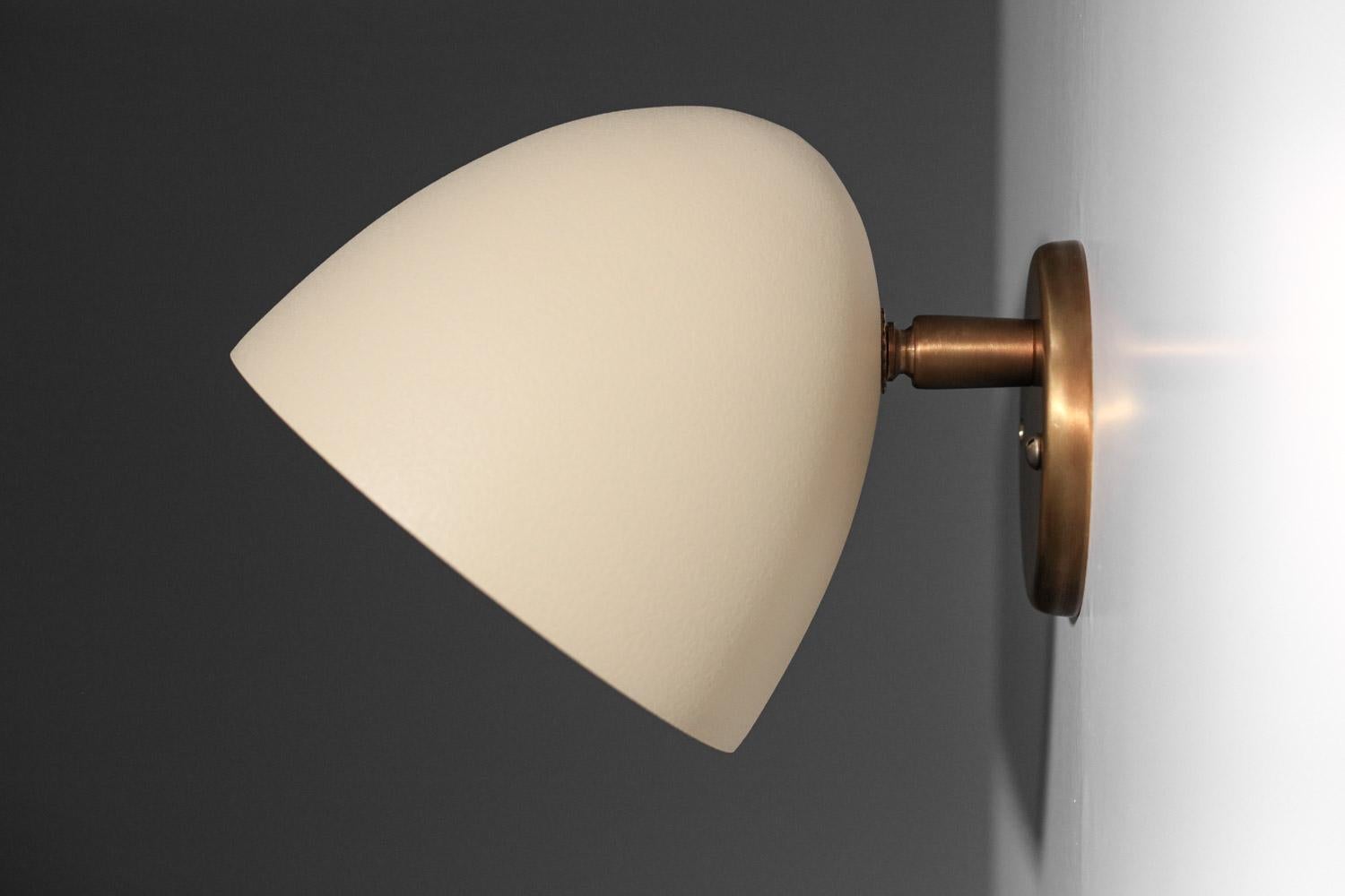 Contemporary Pair of modern sconces by Danke studio  brass and metal For Sale