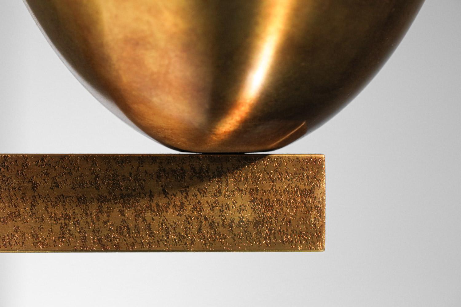 Mid-Century Modern Danke studio modern sconces patinated solid brass contemporary design For Sale