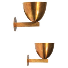 Danke studio modern sconces patinated solid brass contemporary design