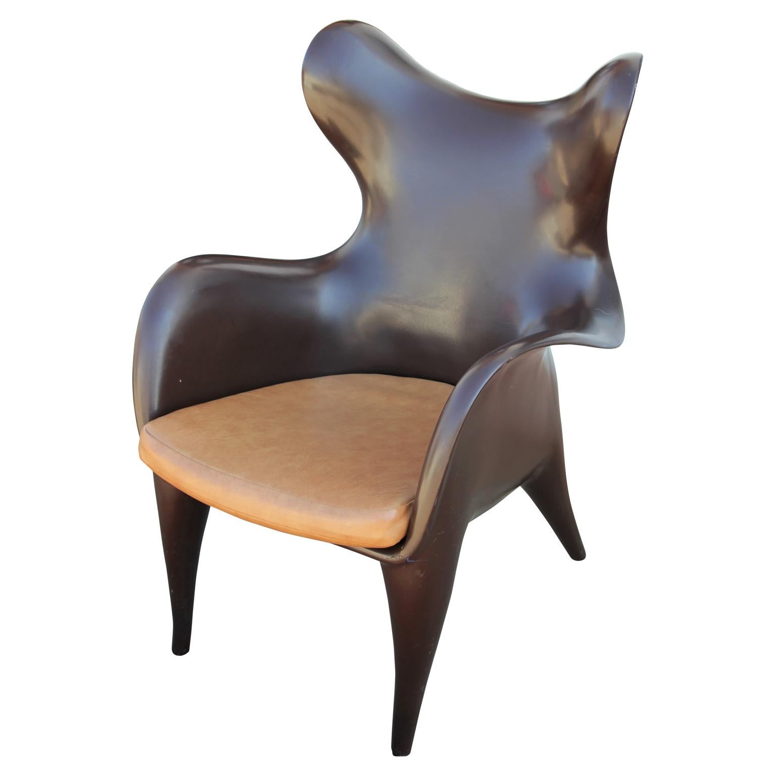 Contemporary Pair of Modern Sculptural Johnnie Chairs by Jordan Mozer