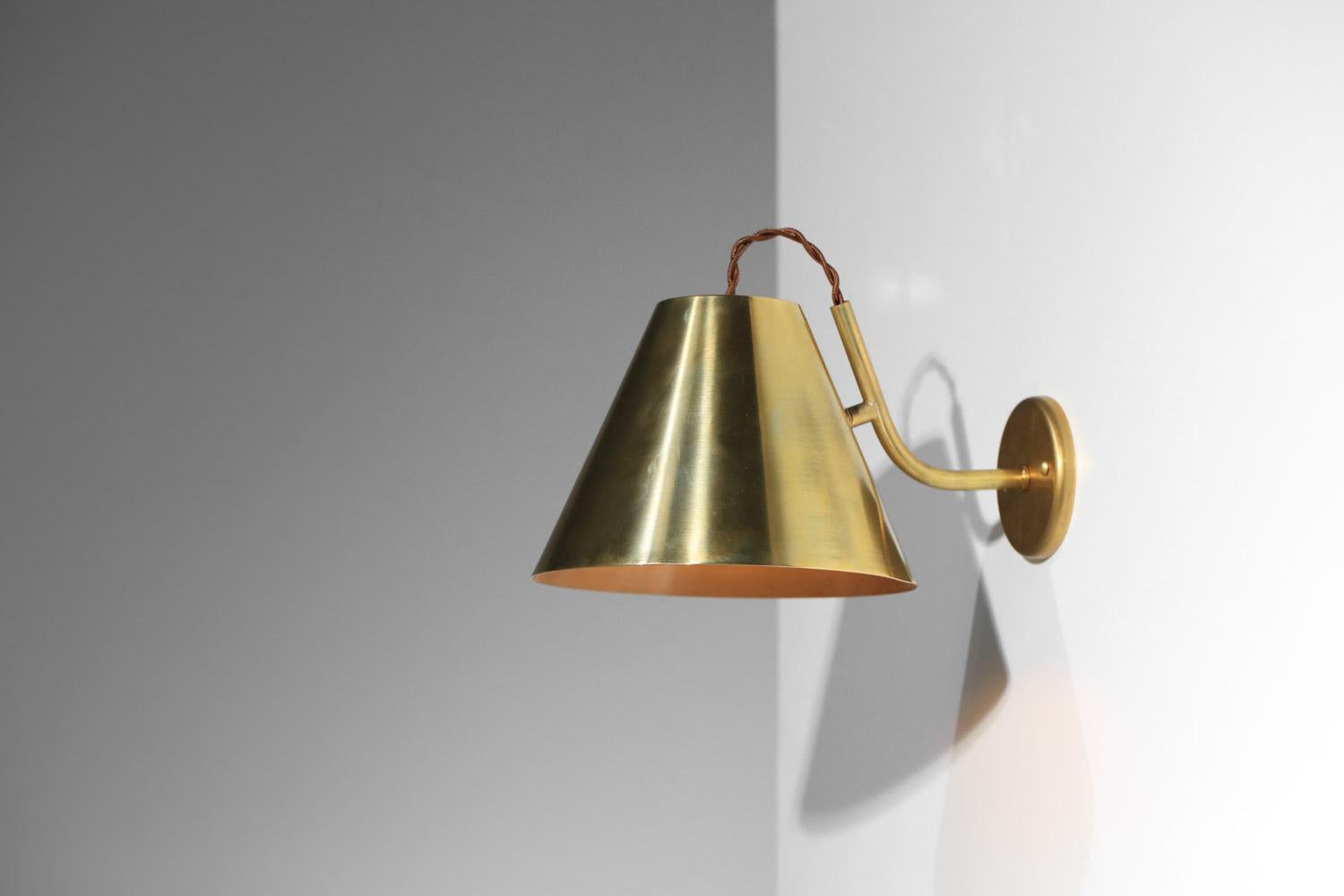 Danke studio sconce solid brass wall lights  In New Condition For Sale In Lyon, FR