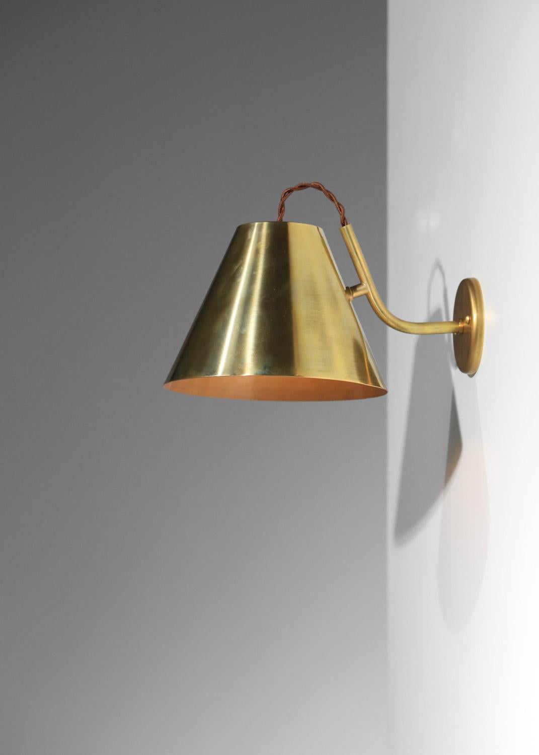 Brass Danke studio sconce solid brass wall lights  For Sale