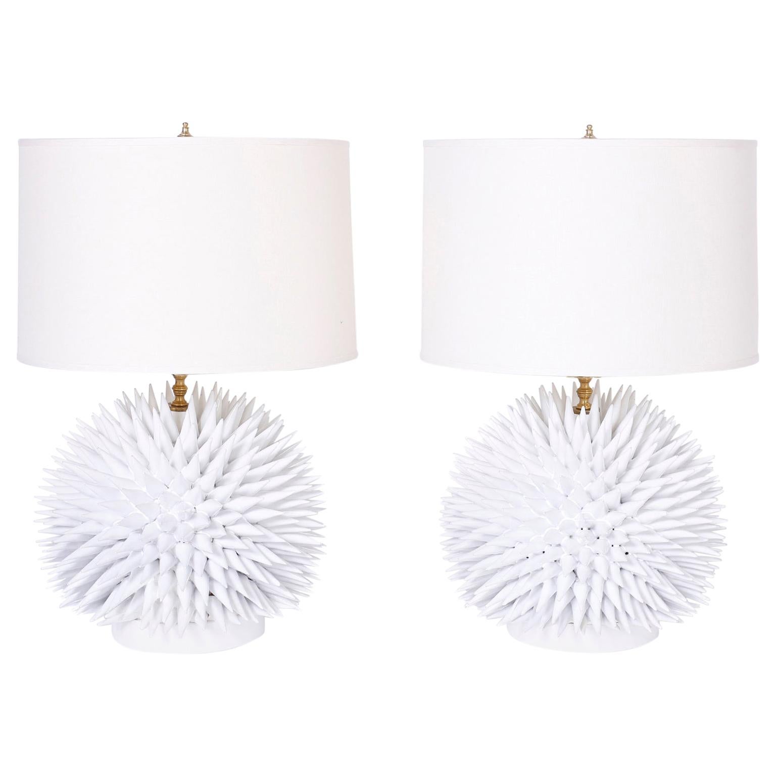 Pair of Modern Spike Table Lamps