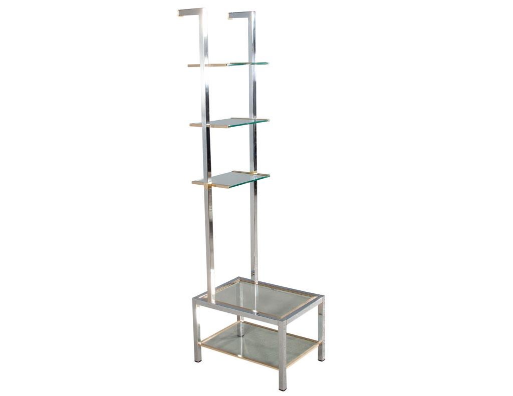 stainless steel bookshelf